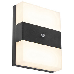 Lampa ścienna zewnętrzna czarna IP44 w tym LED