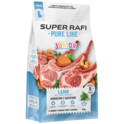 SUPER RAFI Pure Line Junior Jagnięcina z batatami