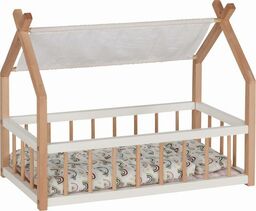 Łóżeczko z drewna dla lalek łóżko domek