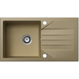 Zlewozmywak granitowy EVINION piaskowy (z ociekaczem)