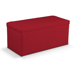 Skrzynia tapicerowana, czerwony, 90 x 40 x 40