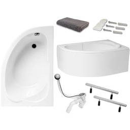 Wanna narożna 130x85 syfon obudowa Gwar. 15 Lat