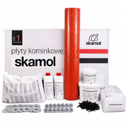 Obudowa kominkowa narożna Skamol 1000x610x30mm zestaw 10 płyt