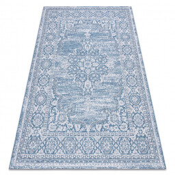 Dywan SZNURKOWY SIZAL LOFT 21213 Ornament niebieski /