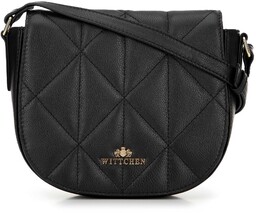 Damska torebka saddle bag z pikowanej skóry czarna