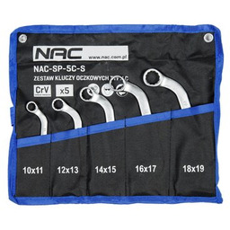 Zestaw kluczy oczkowych NAC SP-5C-S