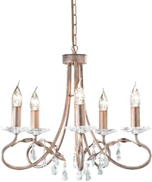 Elstead Lighting Żyrandol Christina 5 CRT5 złota oprawa