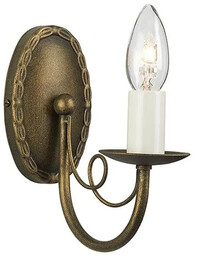 kinkiet MINSTER MN1 BLK/GOLD Elstead