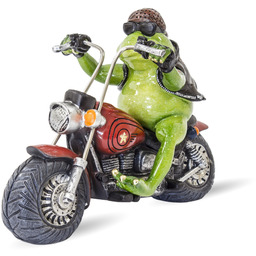 Figurka dekoracyjna żaba chopper 19x24 112083