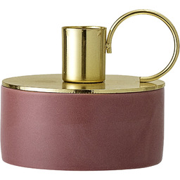 Bloomingville Świecznik, różowy, Ø 9 cm