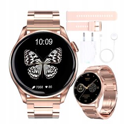 PIĘKNY SMARTWATCH DAMSKI EKG ROZMOWY SMS MENU PL