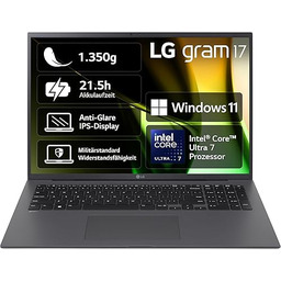 2024 LG gram notebook 17"  1350 g
