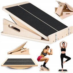 Platforma równoważna antypoślizgowa czarny Trwała Do 150 Kg