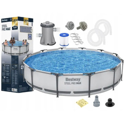 Basen stelażowy okrągły ogrodowy 366x76 cm Bestway 56416