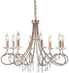 Elstead Lighting Żyrandol Christina 8 CRT8 złota oprawa