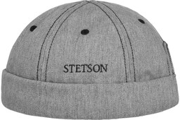 Czapka Dokerka Cotton Melange by Stetson, jasnoszary, cm