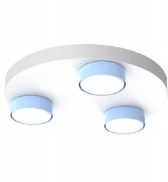 Lampa sufitowa plafon Led 3x Gx53 dziecięca młodzieżowa