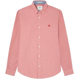 Springfield Koszula męska Oxford, Czerwony hibiskus, S