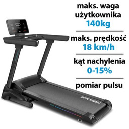 SPOKEY Bieżnia elektryczna Sirius 2610W 18km/h