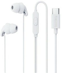 Remax Słuchawki RM-518a, USB-C, 1.2m (białe)