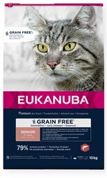 EUKANUBA Karma dla kota Grain Free Senior Łosoś
