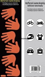 TAŚMA ODBLASKOWA ODBLASKI SAMOPRZYLEPNE ŁAPKI