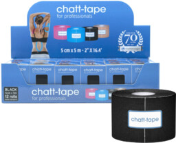 Chatt-Tape 5003 czarna taśma bawełniana do kinesiotapingu op.