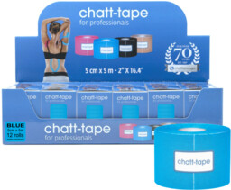 Chatt-Tape 5002 niebieska taśma bawełniana do kinesiotapingu op.