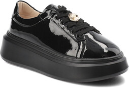 Czarne Sneakersy Artiker Modne Obuwie Damskie