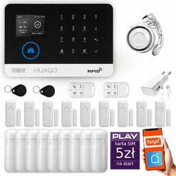 Alarm bezprzewodowy Gsm WiFi z aplikacją Tuya ,