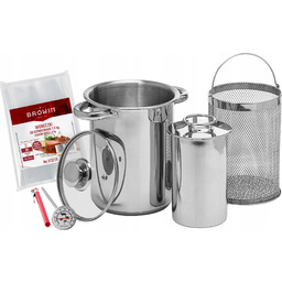 Szynkowar 1,5kg Zestaw Garnek Sito Worki Termometr