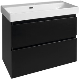ALTAIR szafka umywalkowa 76x60x37cm, czarny mat WIOSENNA PROMOCJA