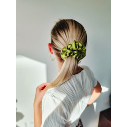 Pakamera Gumka jedwabna, scrunchie, frotka juicy apple MAXI