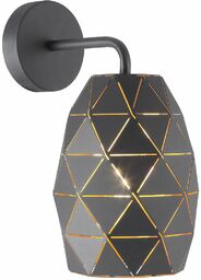 LAMPA ścienna HARLEY MBM-3480/1 GR+GD Italux metalowa OPRAWA