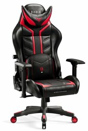 DIABLO CHAIRS Fotel X-Ray (XL) Czarno-czerwony