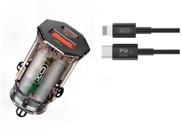 Ładowarka samochodowa do telefonów z gniazdem USB oraz