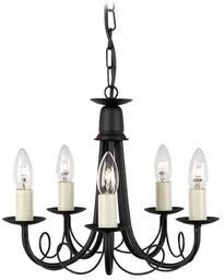 Żyrandol MINSTER MN5 BLACK Elstead