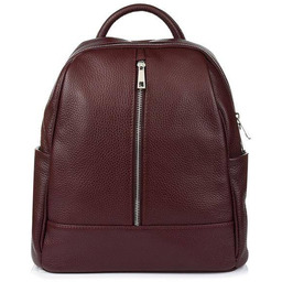 Plecak bordowy skórzany C78