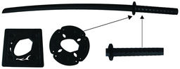 Bokken z tworzywa czarny