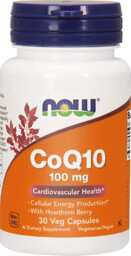 Now Foods Koenzym Q10 100mg + Głóg -