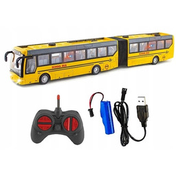Autobus Szkolny Bus Zdalnie Sterowany Przegubowy RC 1:32