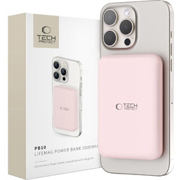 Tech-protect PB10 Lifemag Magsafe Power Bank 5000MAH Pink
