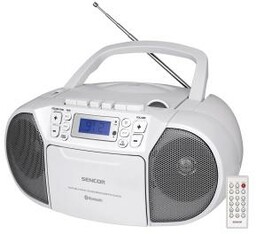 Sencor SPT 3907 W Bluetooth Biały Radiomagnetofon CD
