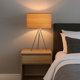 Pakamera Czarno-złota lampa stołowa na trójnogu ALTA GLAM