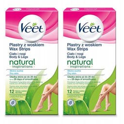 VEET Natural Inspirations Plastry do Nóg i Ciała