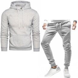 Komplet męski dresowy jasno szary Recea