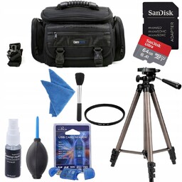 Zestaw Torba Sony Canon Nikon Karta 64GB Statyw