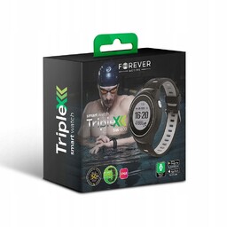 Smartwatch Forever TripleX Gps SW-600 IP68 czarny
