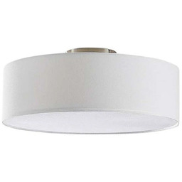 Lindby - Sebatin lampa sufitowa Ø40 kremowa/biała/nikiel