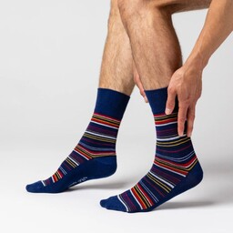 Gentle Grip 3PACK, męskie skarpety bezuciskowe, w paski,